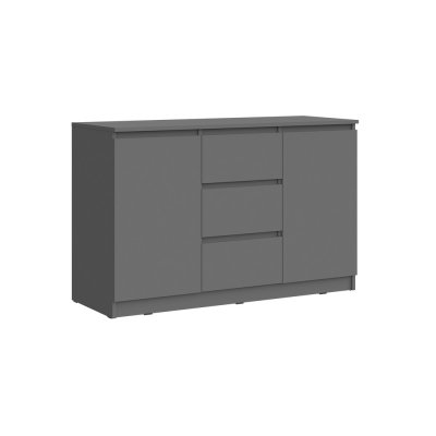 Комод Челси 1200 (2 двери 3 ящика), Графит