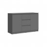 Комод Челси 1200 (2 двери 3 ящика), Графит