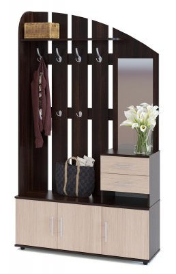 Прихожая ВШ-2.2 Венге/ Беленый дуб