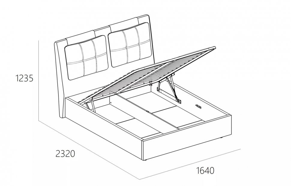 Кровать Ester 1400 модель 311 Анри 04