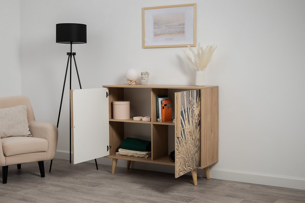 Току комод 16.230.04 Гикори Рокфорд / Белый