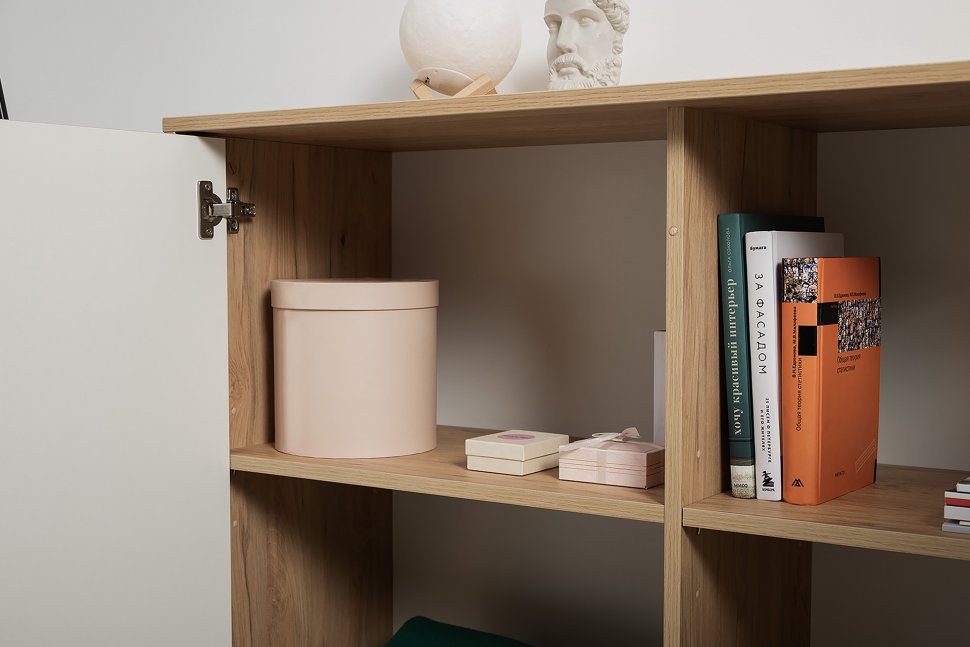 Току комод 16.230.04 Гикори Рокфорд / Белый