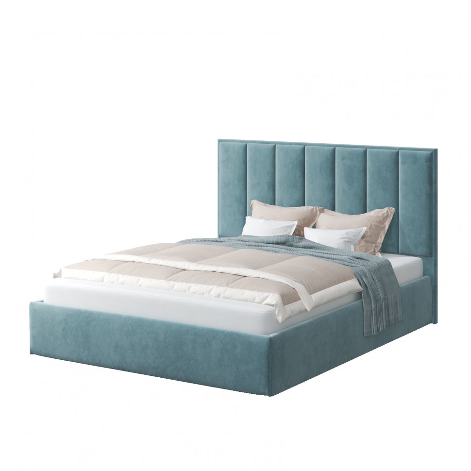 Кровать 120х200 Лира (MLK) Бирюзовый Neo 22 с подъемным механизмом