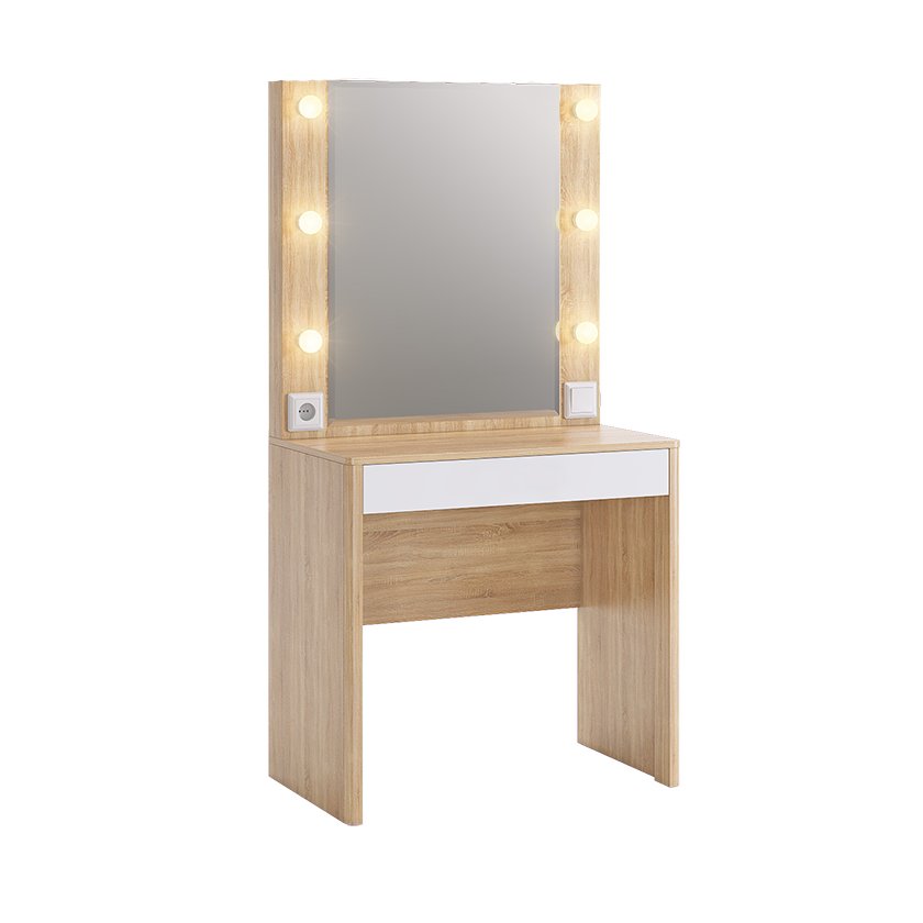 Трюмо Зара (Дуб сонома / Белый)