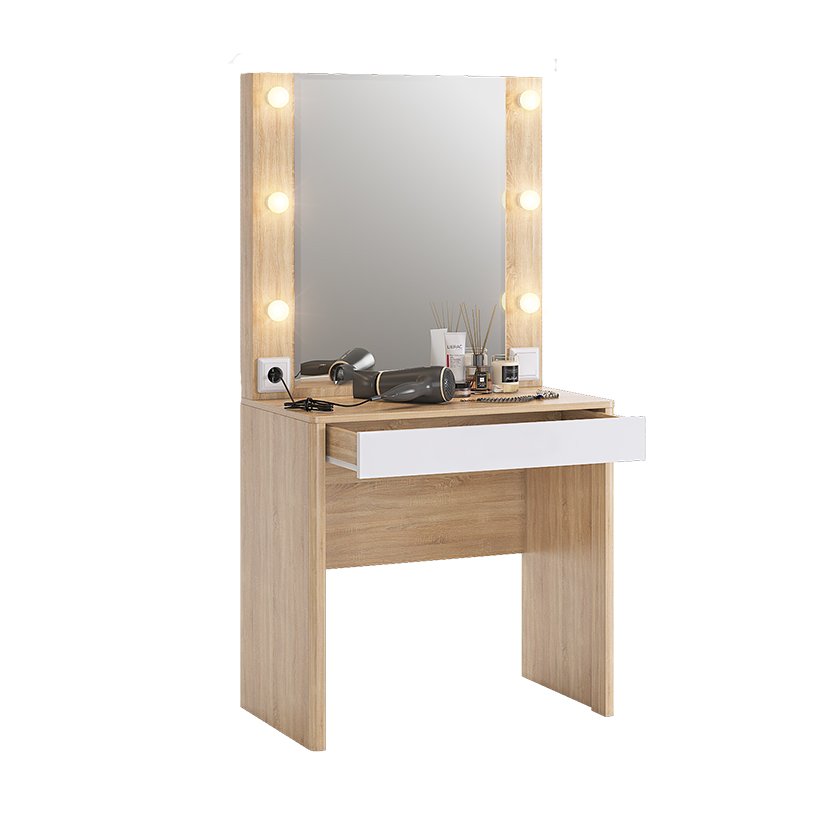 Трюмо Зара (Дуб сонома / Белый)