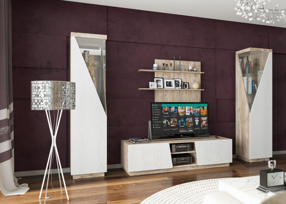 Шкаф с витриной Л Лайт КМК 0551.6