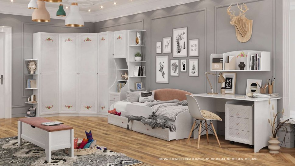 Шкаф комбинированный Флёр Ф2 (Заречье)