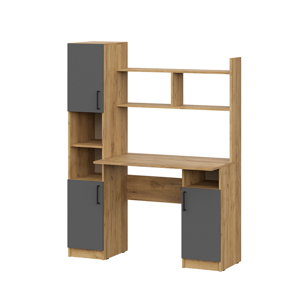 Стол компьютерный СТК 13, Дуб Золотой, Графит