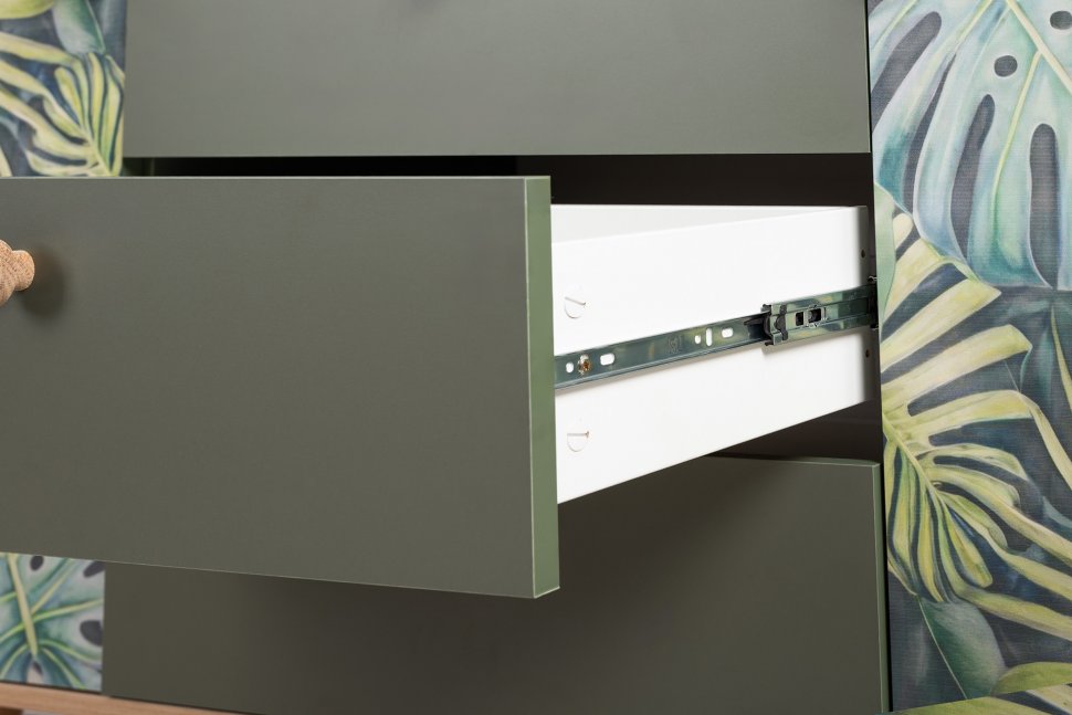 Матиас комод 16.245 Гикори Рокфорд / Дымчатый Зеленый