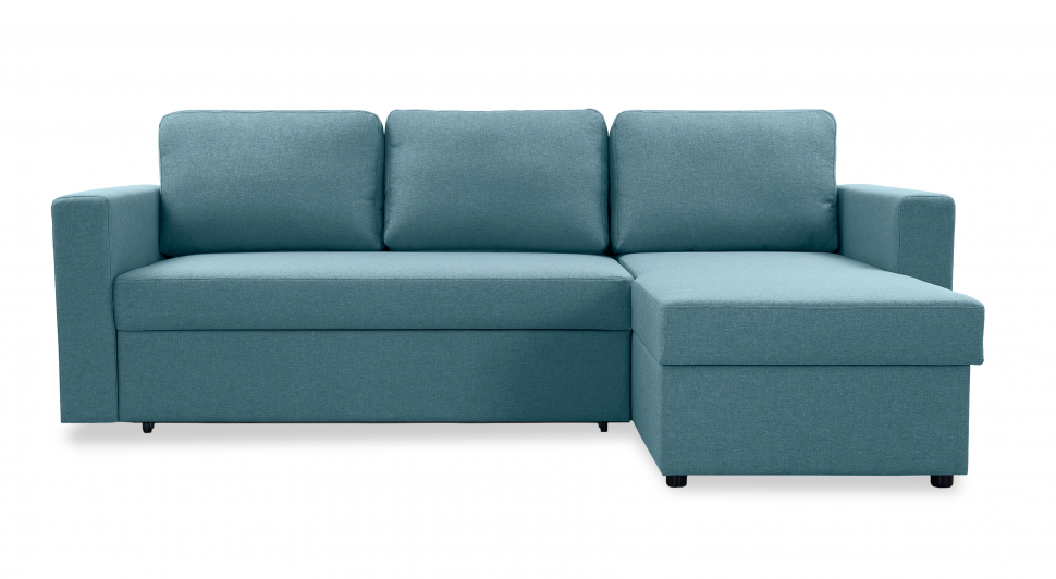 Диван угловой "дельфин" Фишер-Торонто (Голубой)