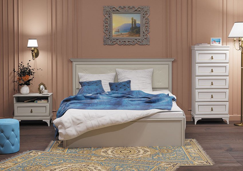 Кровать 180х200 Агата АТ-17В с основанием (Заречье)