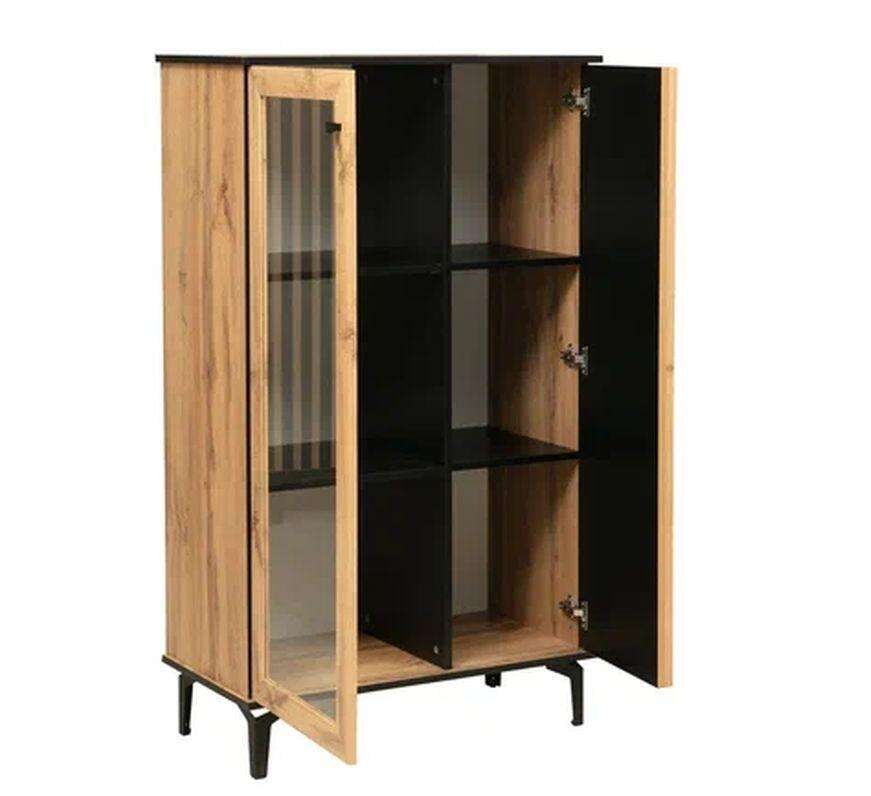 Модульная гостиная Либерти 1 (опора h150) Дуб вотан/Черный