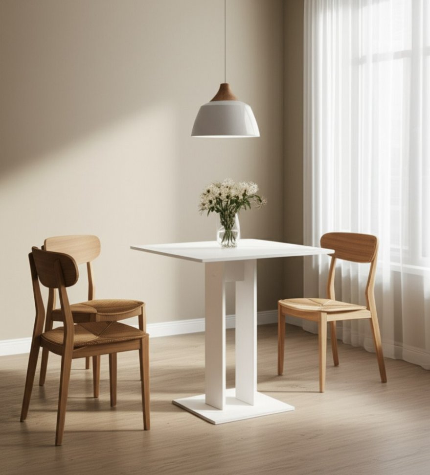 Стол обеденный СО 7, Белый текстурный