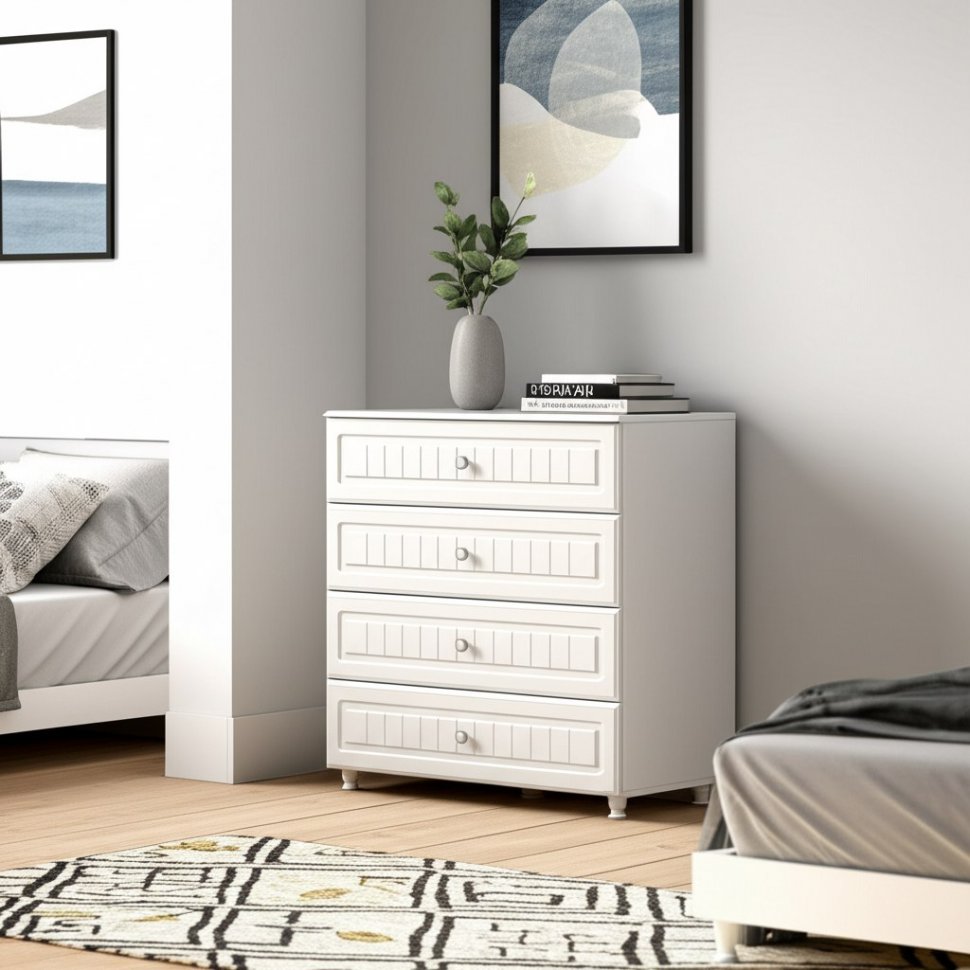 Комод Монако МН-6 белое дерево