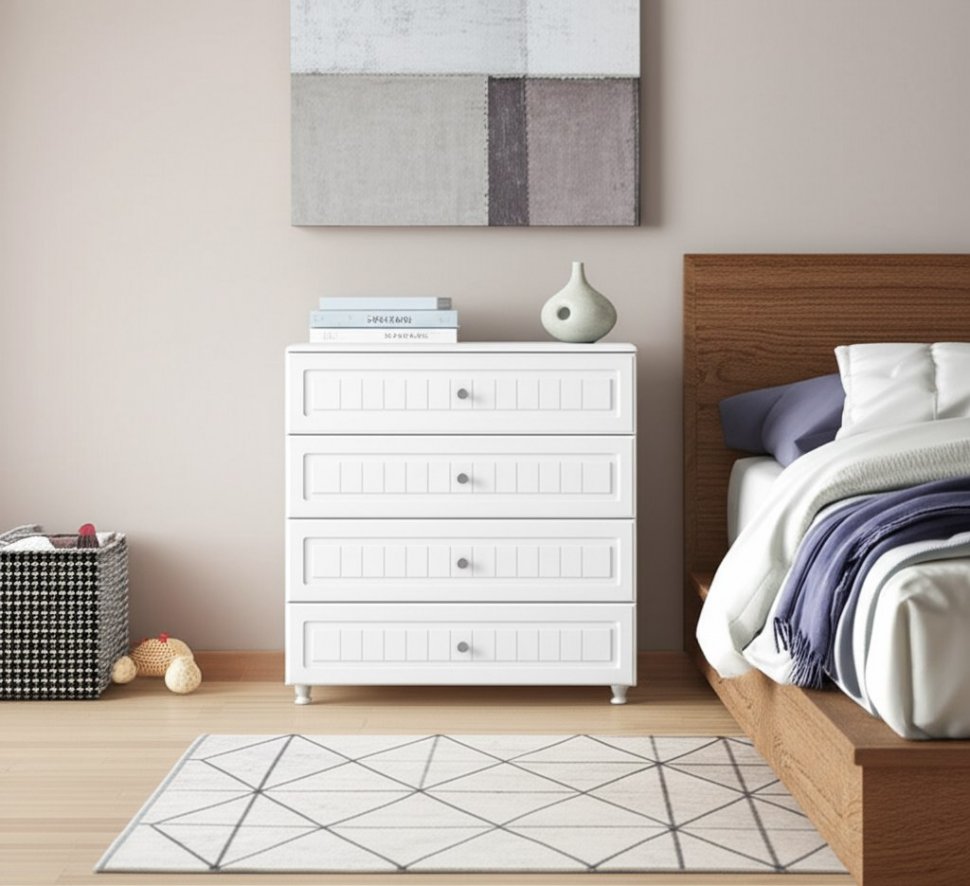 Комод Монако МН-6 белое дерево