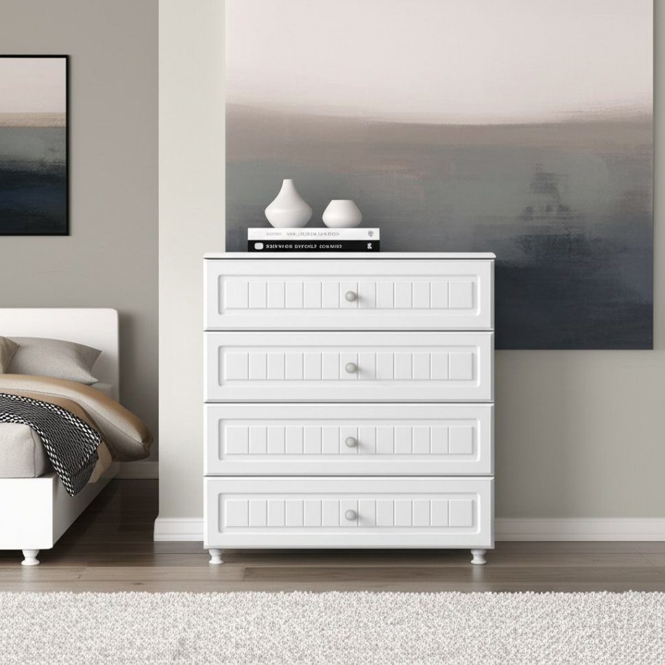 Комод Монако МН-6 белое дерево