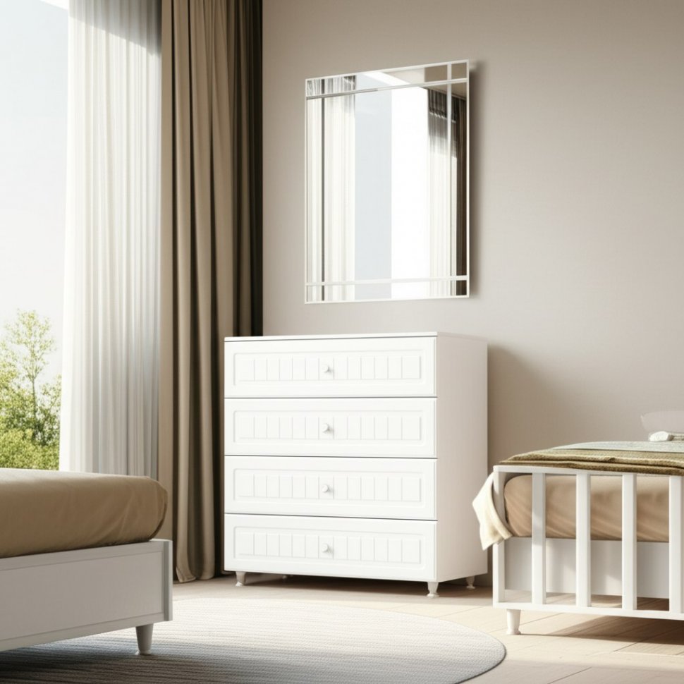 Комод Монако МН-6 белое дерево