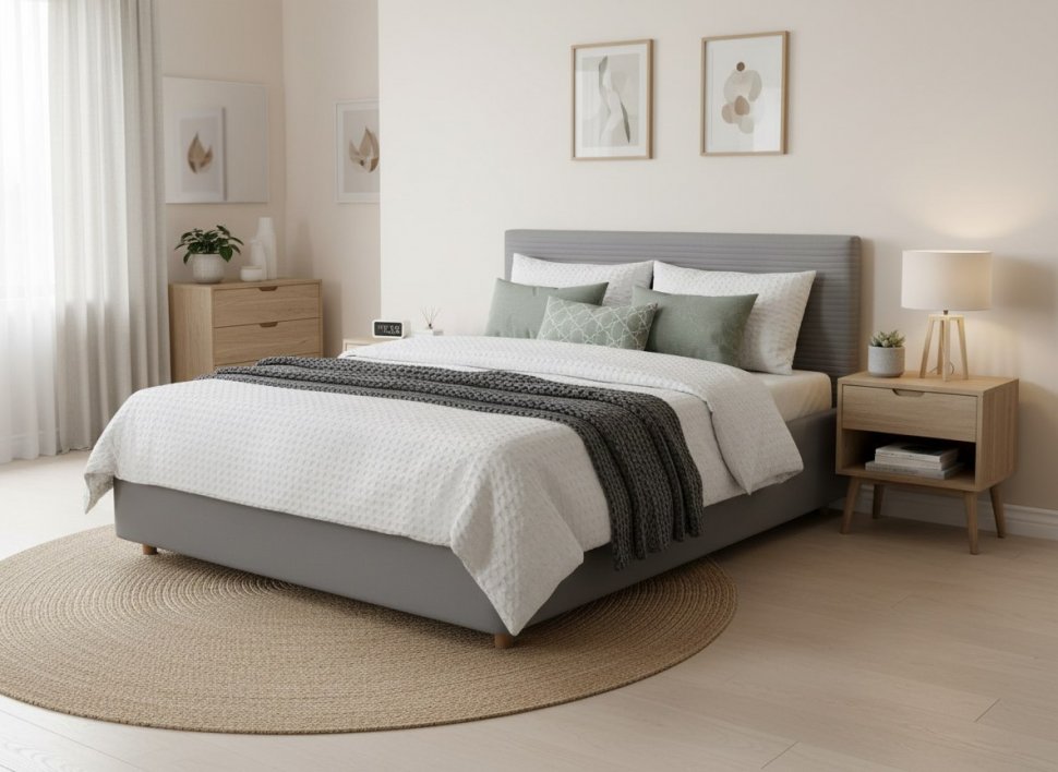 Кровать Event Loft 1600 с основанием / серый №25