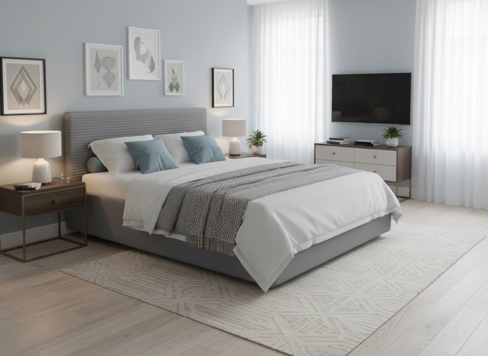 Кровать Event Loft 1600 с основанием / серый №25