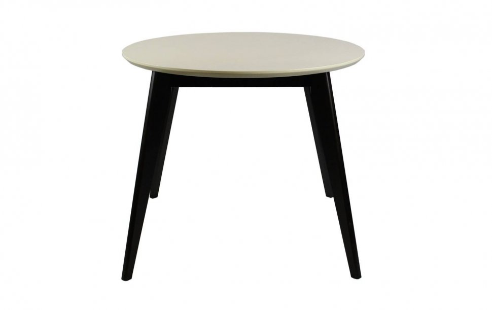 Стол обеденный круглый Олсон Мини 90 (Венге/слоновая кость)