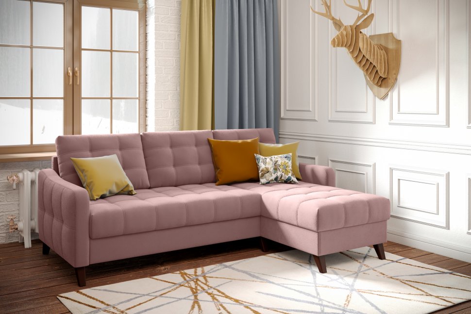 Диван угловой Римини-1 Velutto 11