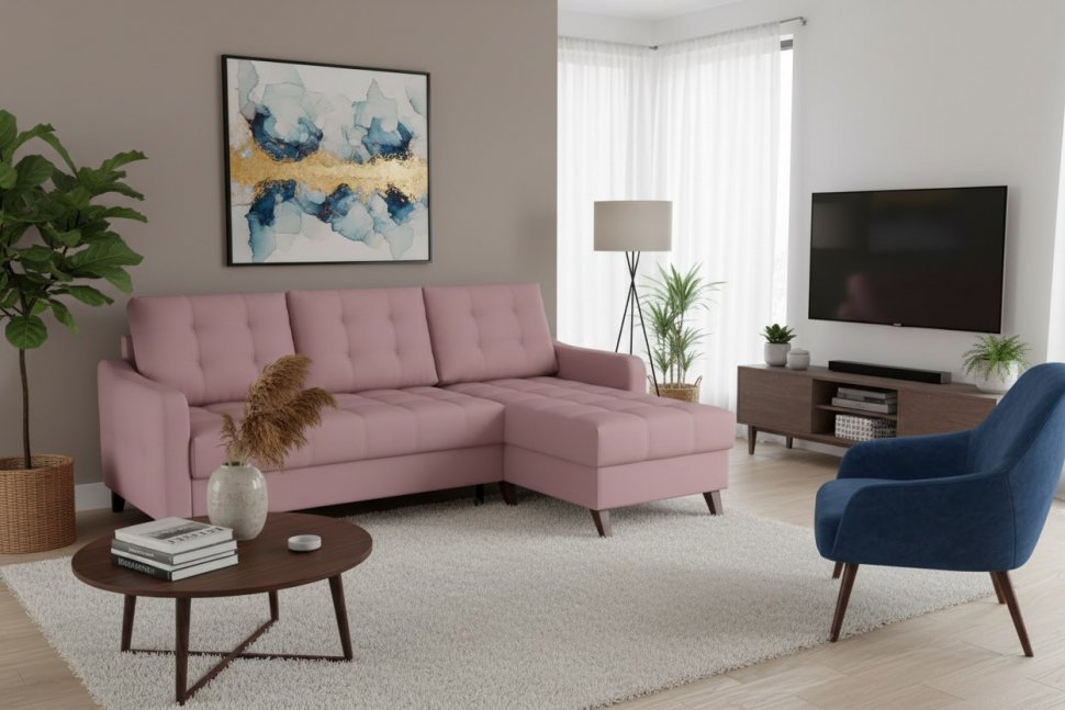 Диван угловой Римини-1 Velutto 11