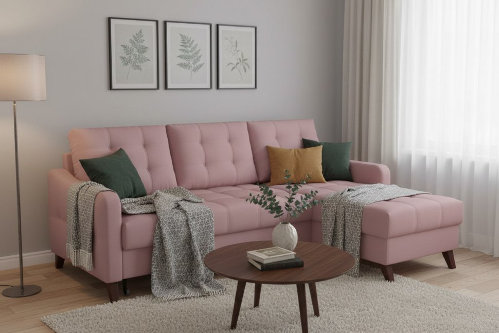 Диван угловой Римини-1 Velutto 11