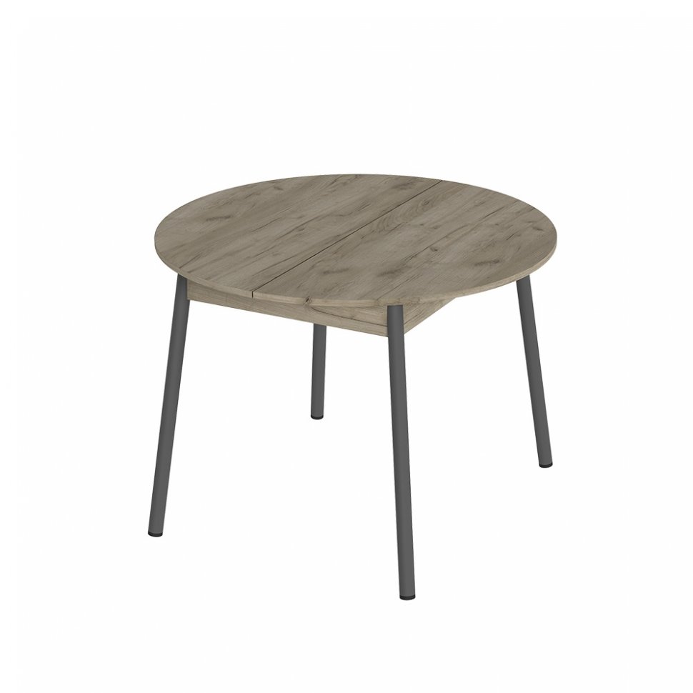 Стол раздвижной Цент (Мебель-Трейд) Дуб Крафт серый