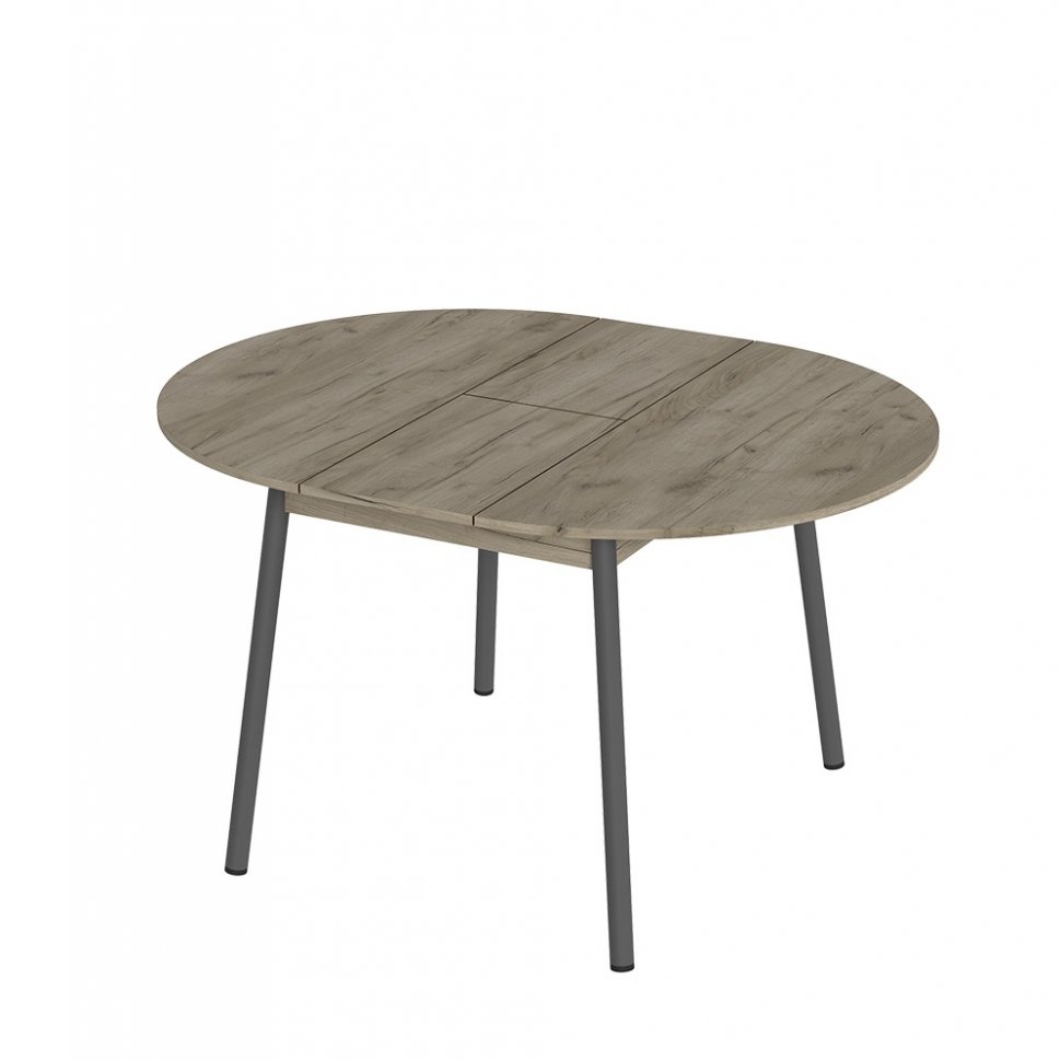 Стол раздвижной Цент (Мебель-Трейд) Дуб Крафт серый