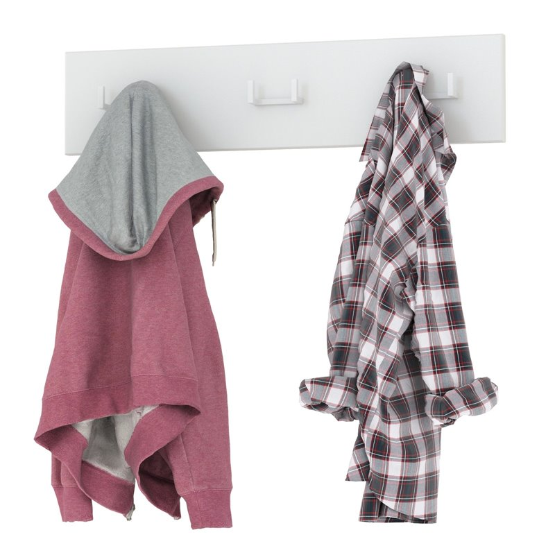 Октава Вешалка 15.14.02 Белый шагрень