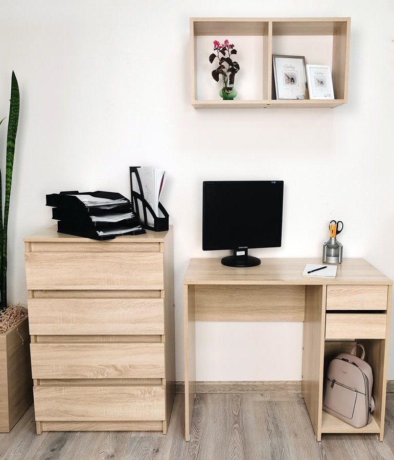 Стеллаж 4 Лайт (Алисия) Дуб Сонома