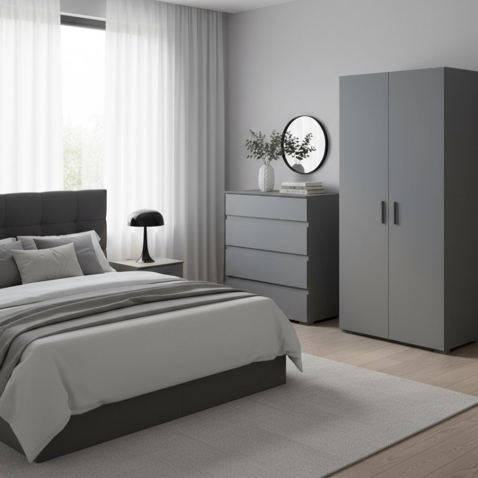 Комод Плейона, Графит серый