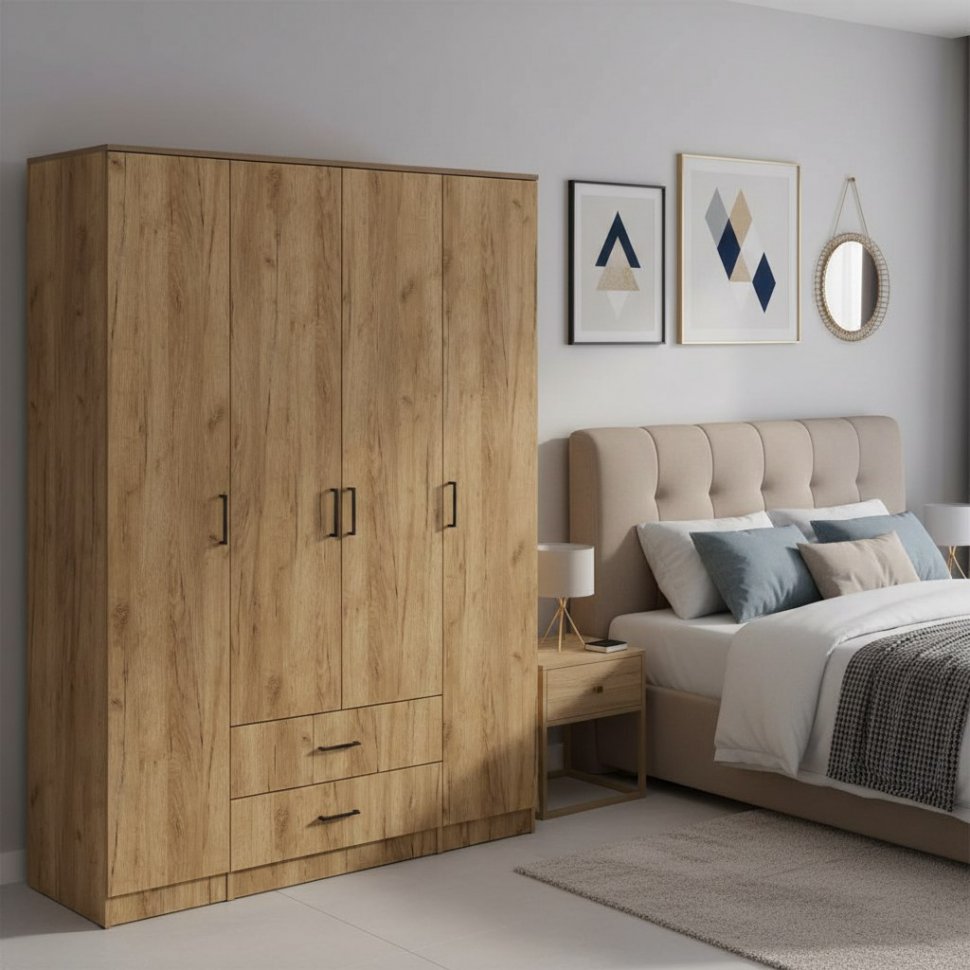 ШК 1 шкаф (серия 2) / Дуб золотой