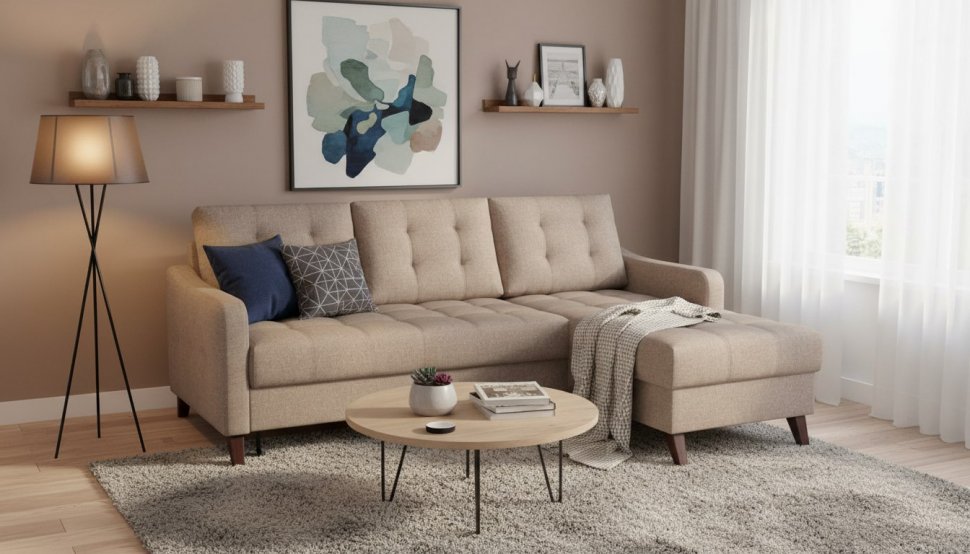 Диван угловой Римини-1 Sherlock 932