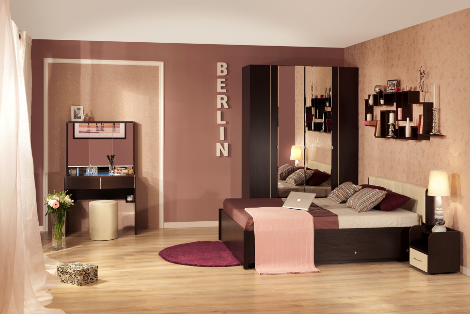 Кровать 180х200 BERLIN 31 Глазов-мебель (Венге)