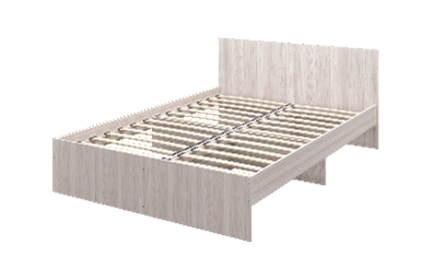 Кровать Мона 160х200 MLK (Ясень Светлый)