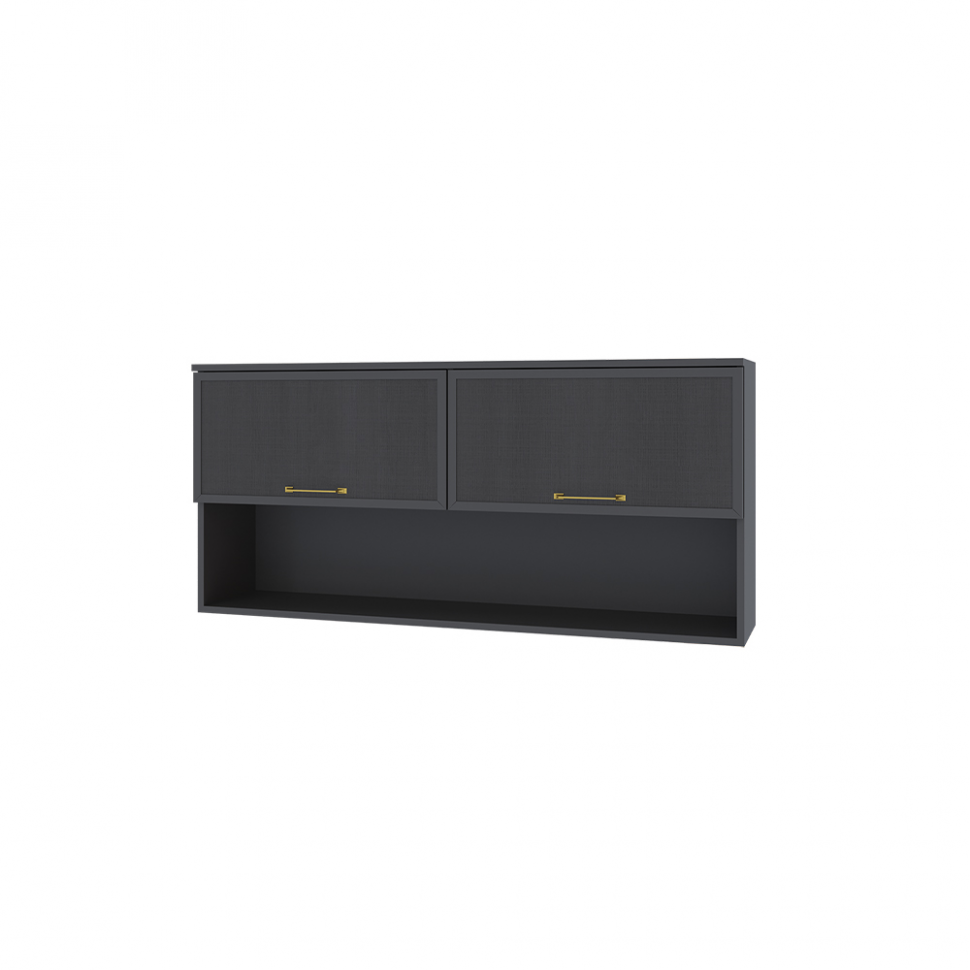 Полка навесная Толедо ТН-1, Графит серый