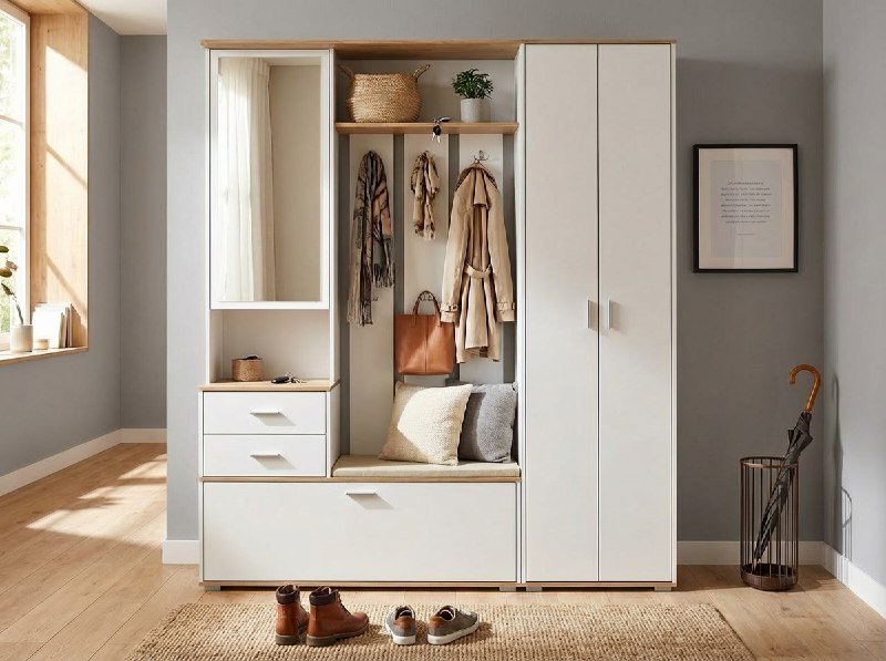 Прихожая модульная Антре 1 Белый