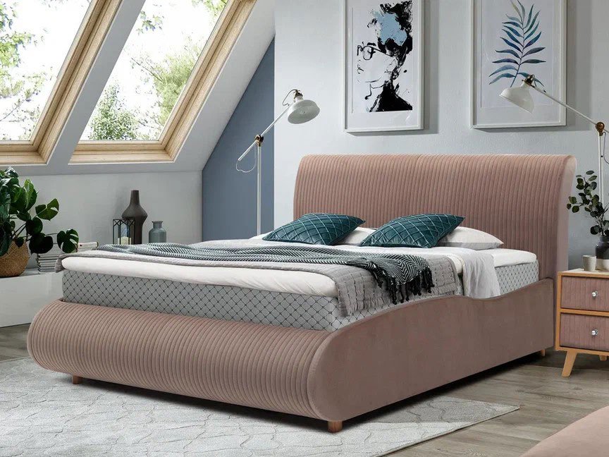 Кровать Нефертити 1400 с под. механизмом / какао №8