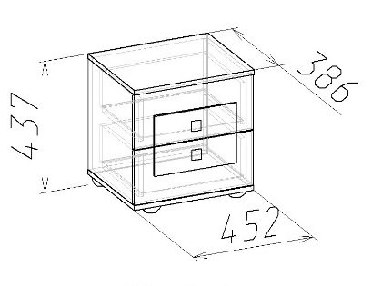 Спальня Амели (Дуб беленый) Глазов-мебель Вариант 1
