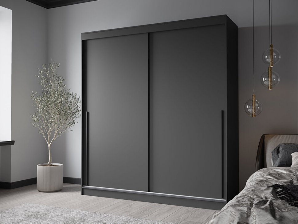 Шкаф-купе Элегант-7 (Северин) 1700 Графит