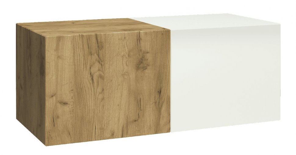 Шкаф для одежды и белья BEST Сакура Модуль 3 (дуб табачный/белый глянец) 1