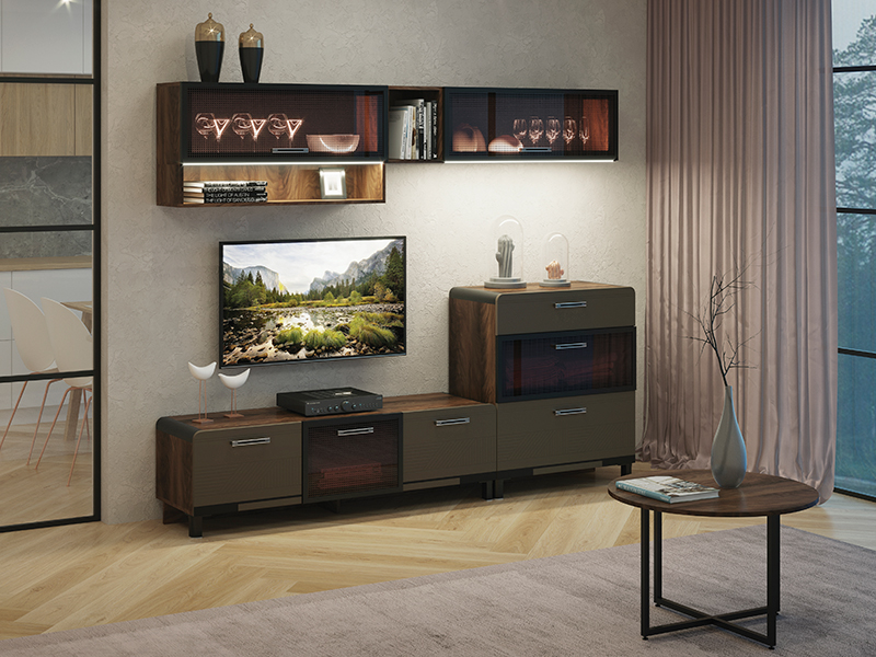 Тумба для ТВ Браун Модуль 1