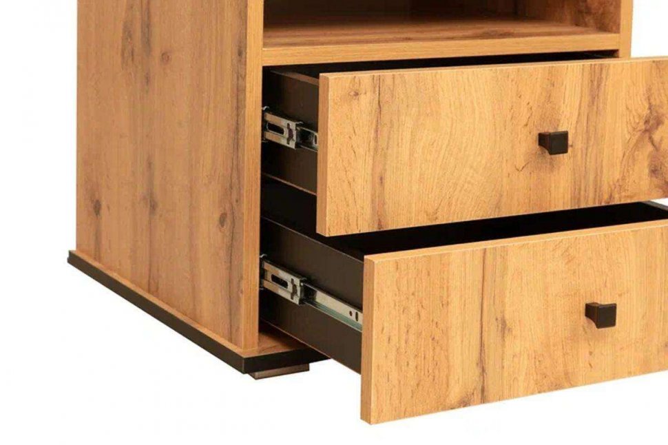 Модульная гостиная Либерти 3 (опора h20) Дуб вотан/Черный