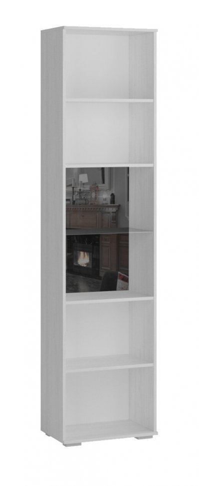 Шкаф-пенал с витриной ЛШ-5 Ливорно Ясень Анкор светлый