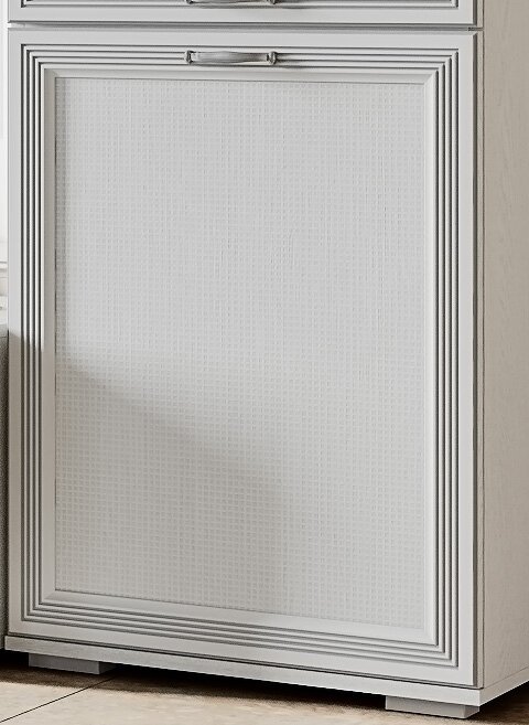 Шкаф-пенал с витриной ЛШ-5 Ливорно Ясень Анкор светлый