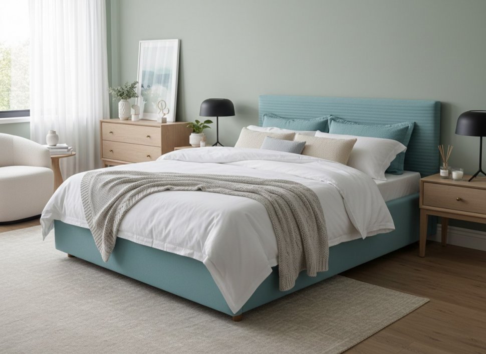 Кровать Event Loft 1400 с под. механизмом / бирюза №21