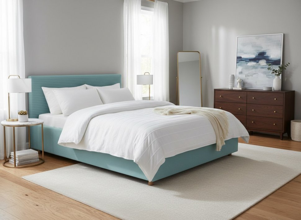 Кровать Event Loft 1400 с под. механизмом / бирюза №21