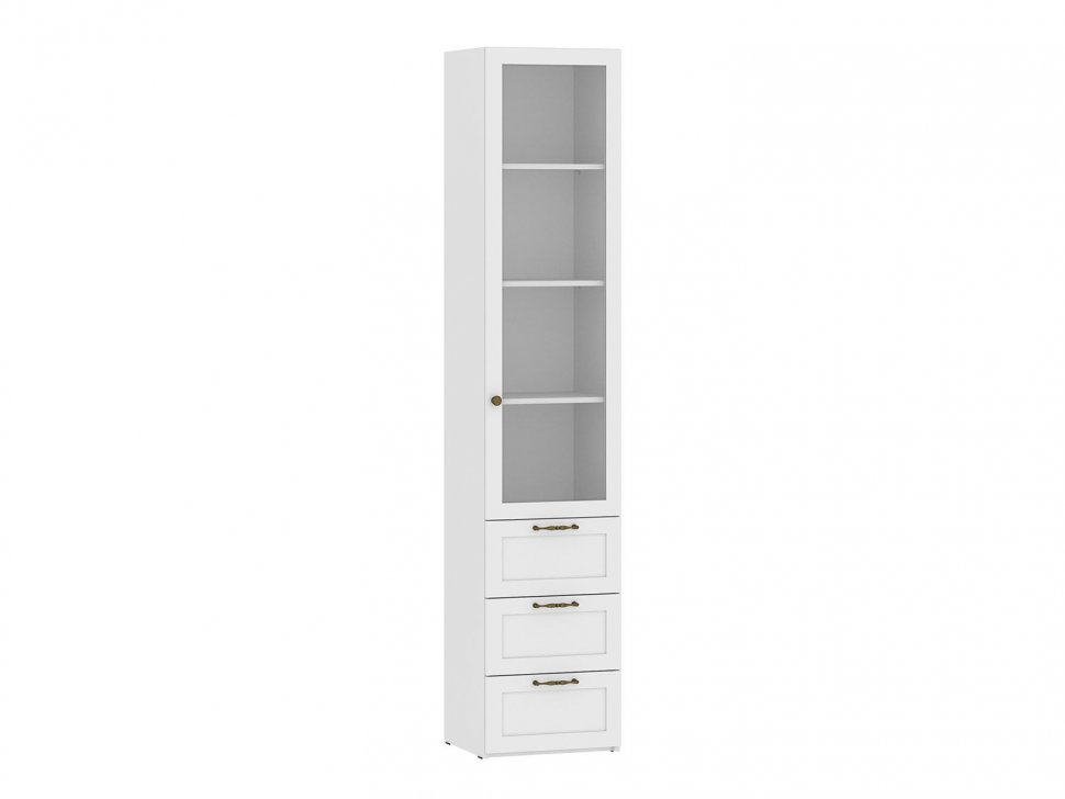 НМ 041.89 Шкаф витрина Орлеан Белый