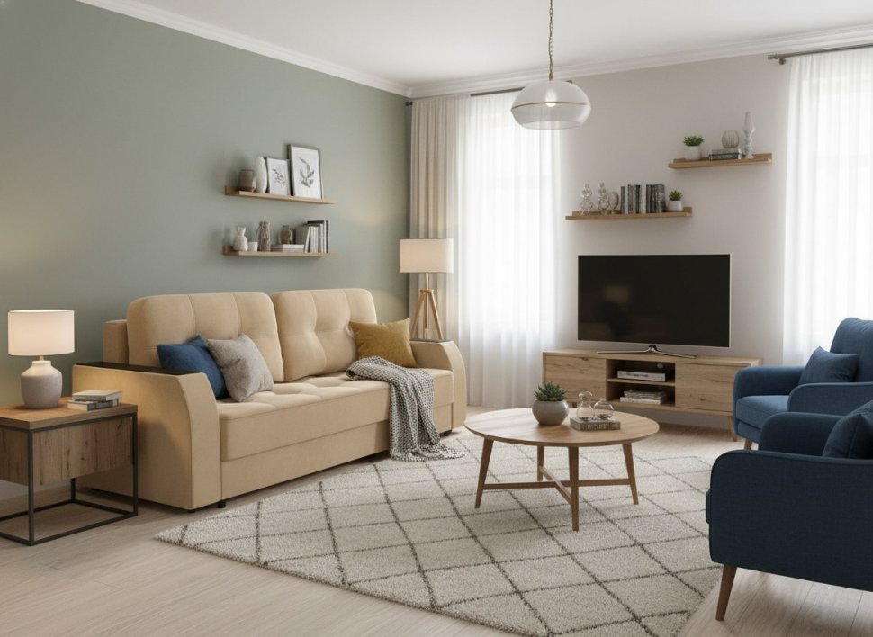 Диван Нью-Йорк 3т Модель 036 / luna 05